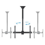 Tooq LPCE1170TSLI-B Soporte techo TV 37"-70" Negro - Imagen 3
