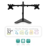 EWENT EW1536 Soporte Sobremesa 2xMonitores 32" VES - Imagen 2
