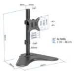 iggual SSM01 Soporte sobremesa 1 monitor 13"-32" - Imagen 4