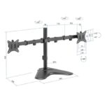 iggual SSM02 Soporte sobremesa 2 monitores 13"-32" - Imagen 2