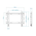 Tooq Soporte pared LP1043F-B pantallas 23"-43" - Imagen 3