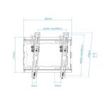 Tooq Soporte pared LP1044T-B incl pantallas 23-43" - Imagen 3