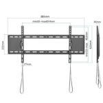 iggual SPTV86 Soporte TV pared Fijo 43"-90" 80kg - Imagen 2