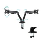 Tooq DB5132TNR-B Soporte mesa 2 brazos 17"-32" - Imagen 3