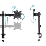 Tooq Soporte mesa DB1802TN-B 2 brazos 17-27" - Imagen 3