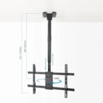 Tooq LPCE1186TSLI-B Soporte techo TV 43"-86" - Imagen 3