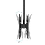 Tooq LPCE2286TSLI-XL-B Soporte techo 2 TV 43"-86" - Imagen 4