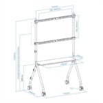 Tooq iLove Soporte suelo pantallas 49"-80" Blanco - Imagen 2