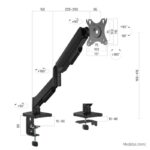 iggual SPMP01-A Soporte pinza 1 monitor 17-34" pro - Imagen 2