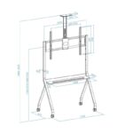 Tooq FS20208M-B Soporte suelo iSTAR 55"-100" - Imagen 4