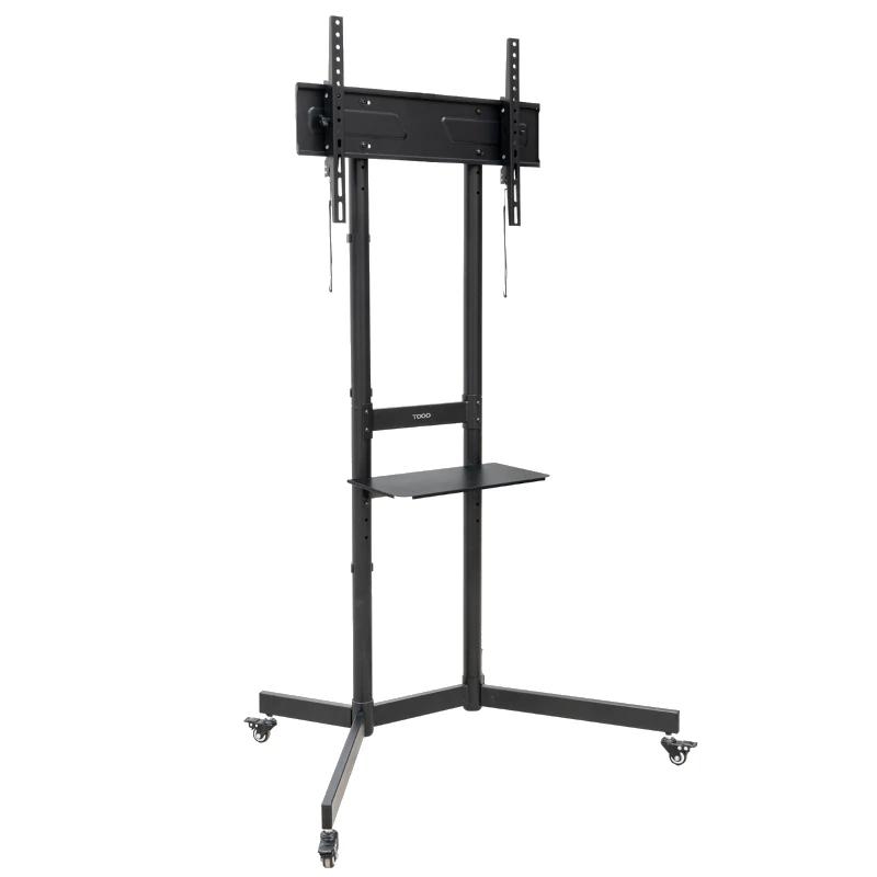 AISATV0455_800 Tooq Soporte Suelo Ruedas "KEFRÉN" 37-70", Negro - Imagen 1