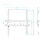 Tooq LP1027F-B Soporte Fijo 32"-70", Negro - Imagen 3