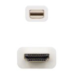 Nanocable Cable Conversor Mini DP/ HDMI 2 M Blanco - Imagen 3