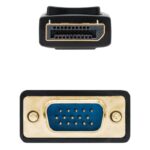 Nanocable Cable Conversor DP a VGA negro, 2 M - Imagen 3
