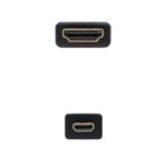Nanocable Cable Micro HDMI 1.4  A/M-D/M 0.8 M - Imagen 2