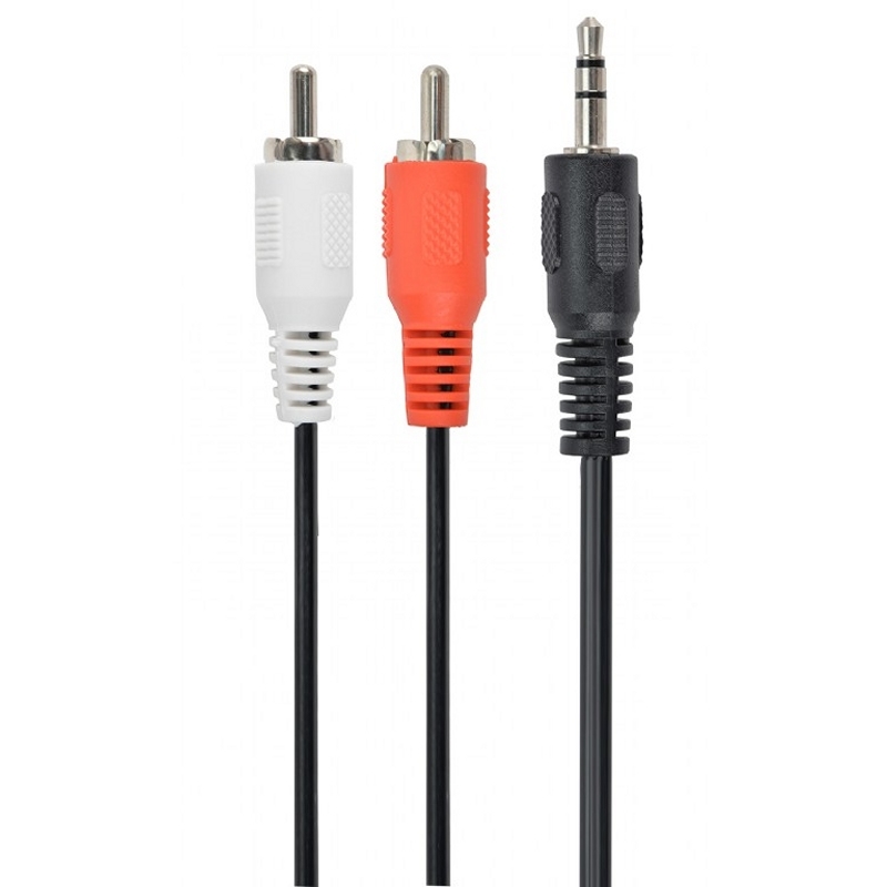 AISCCI0468_800 Gembird Cable Audio MJACK RCA M/M 5 Mts - Imagen 1