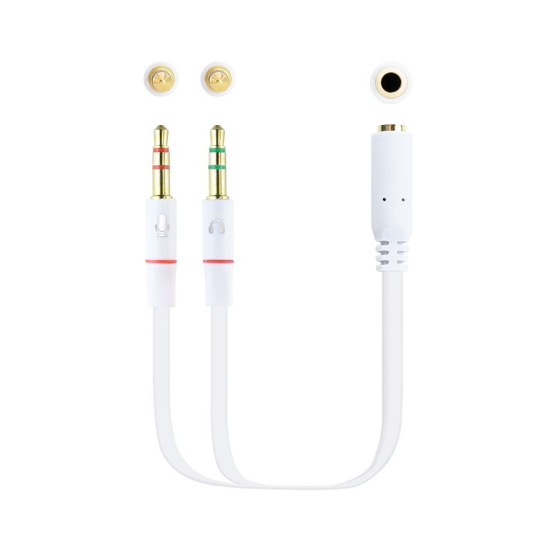 AISCCI0486_800 Nanocable Cable Audio Jack 3.5/H 2xJack 3.5/M 20cm - Imagen 1