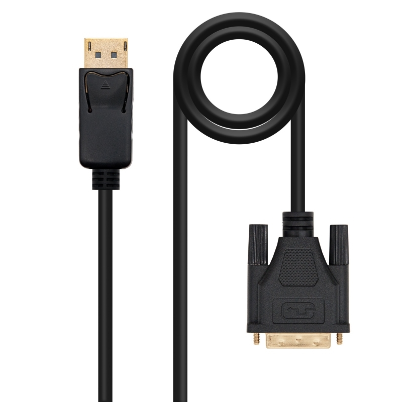 AISCCI0563_800 Nanocable Cable Conversor DP a DVI 1 M Negro - Imagen 1