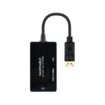 Nanocable Conversor DP a HDMI/DVI/VGA Negro 20 cm - Imagen 2