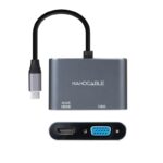 Nanocable Conversor USB-C/M a HDMI-VGA/H 15 cm - Imagen 3