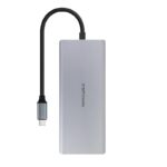 Nanocable Hub 12en1 USB-A/C+HDMI+DP+RJ45+TF+SD+AU - Imagen 2