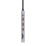 Nanocable Hub 12en1 USB-A/C+HDMI+DP+RJ45+TF+SD+AU - Imagen 3