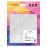 Nanocable Adaptador USB-C a Jack+USB-C/H PD 60W - Imagen 3