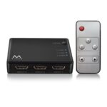 EWENT EW3730 Switch HDMI 4K 3x1con mando distancia - Imagen 2