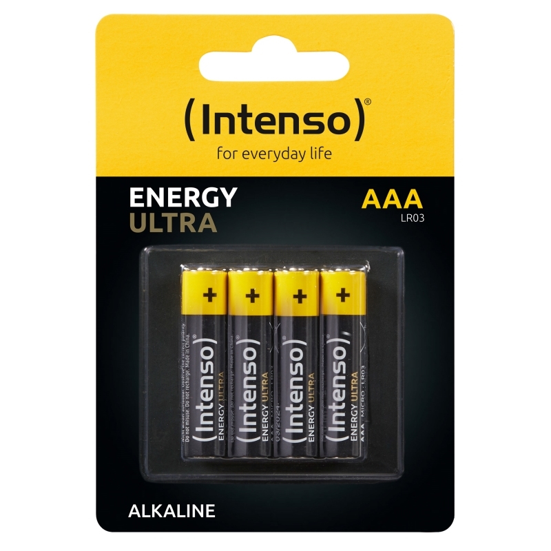 AISPIL0143_800 Intenso Pila Alcalina energy ultra AAALR03 Pack-4 - Imagen 1