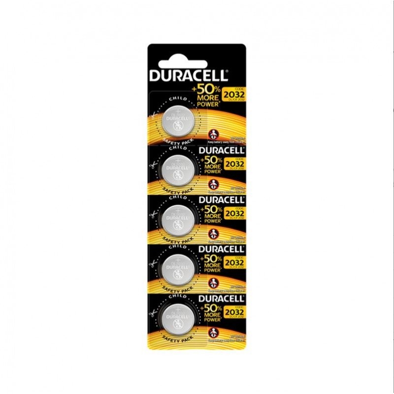 AISPIL0160_800 Duracell Pila Boton Litio CR2032 3V BLISTER*5 - Imagen 1