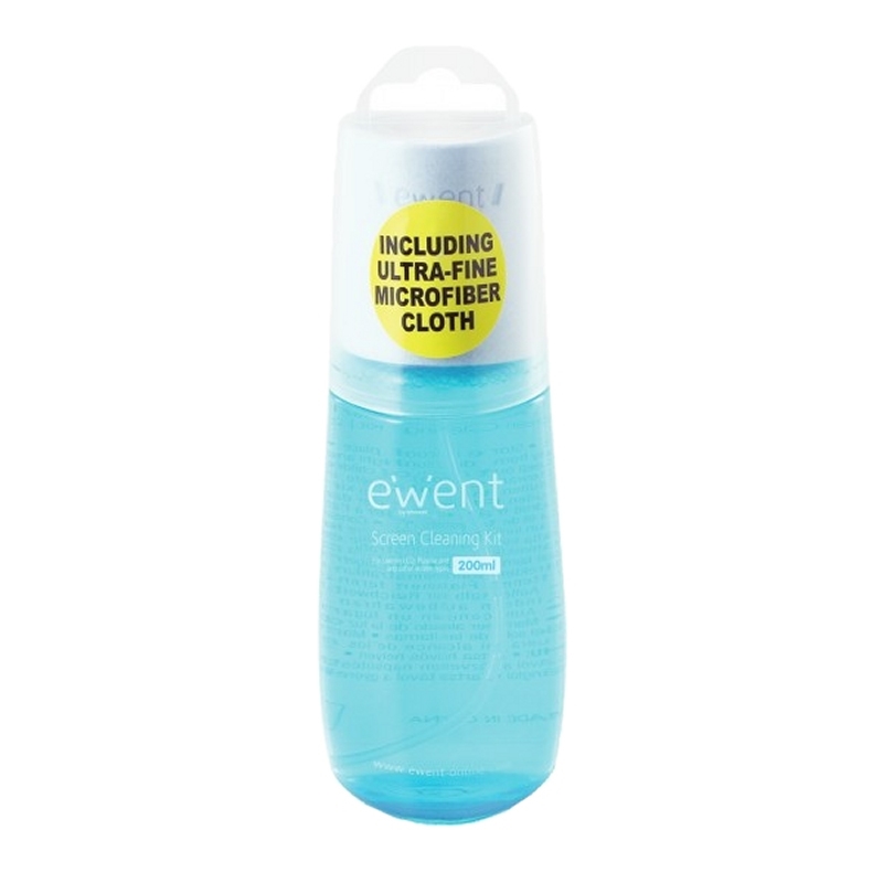 ALIALM0007_800 EWENT EW5671 SPRAY DE LIMPIEZA DE 200ml + gamuza - Imagen 1