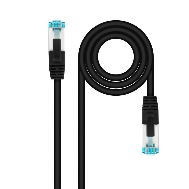 ANEAAA0402_800 Nanocable Latiguillo Cat. 7 LSZH/SFTP 2M Negro - Imagen 1