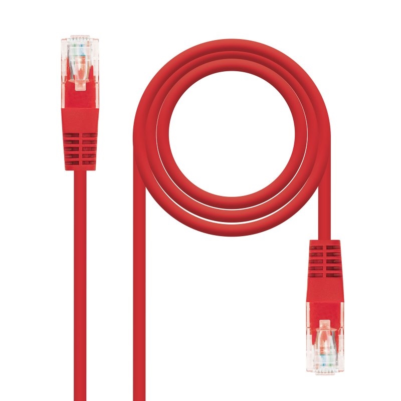 ANEAHE0622_800 Nanocable Latiguillo RJ45 CAT.6 UTP Rojo, 3.0 M - Imagen 1