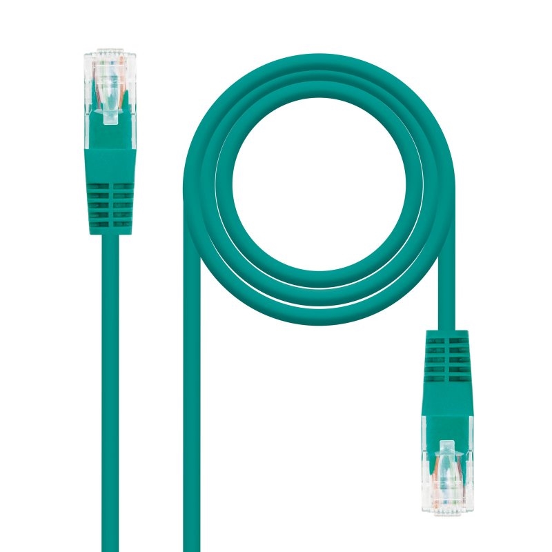ANEAHE0627_800 Nanocable Latiguillo RJ45 Cat. 6 UTP 0.5 M Verde - Imagen 1