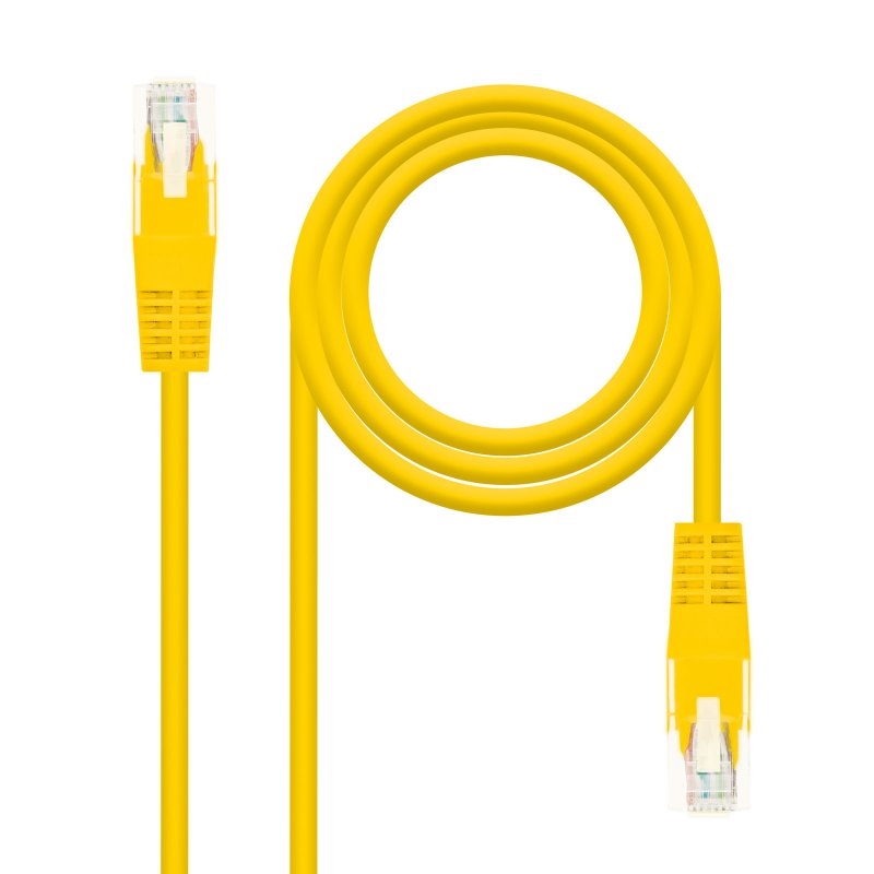 ANEAHE0637_800 Nanocable Latiguillo RJ45 CAT.6 UTP Amarillo 3.0M - Imagen 1