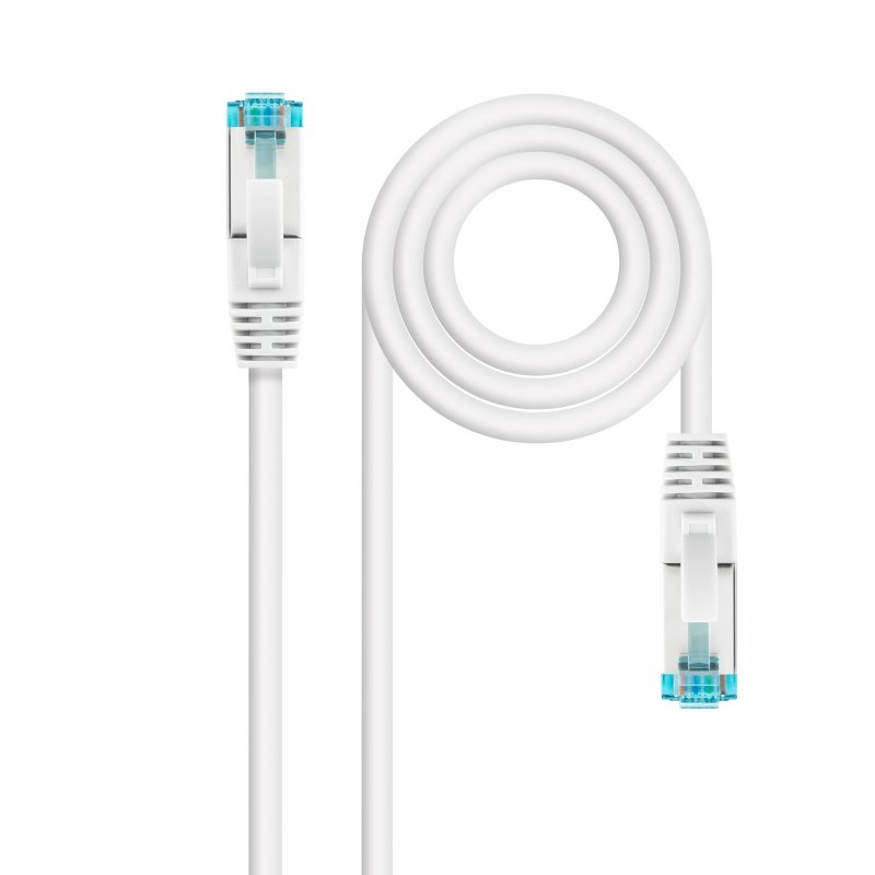ANEAHE0807_800 Nanocable Latiguillo Cat. 7 LSZH/SFTP 25 CM Blanco - Imagen 1