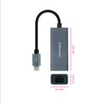 Nanocable Conversor USB-C Ethernet Gigabit - Imagen 2