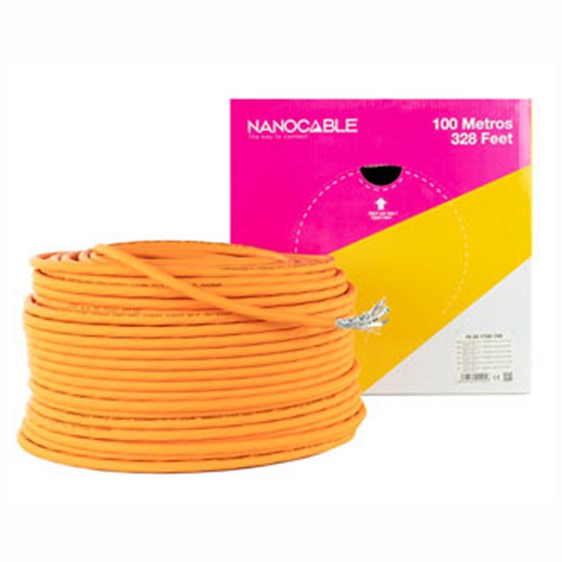 ANEAHE0823_800 Nanocable Cable Red CAT7 CPR LSZH AWG23 100M - Imagen 1