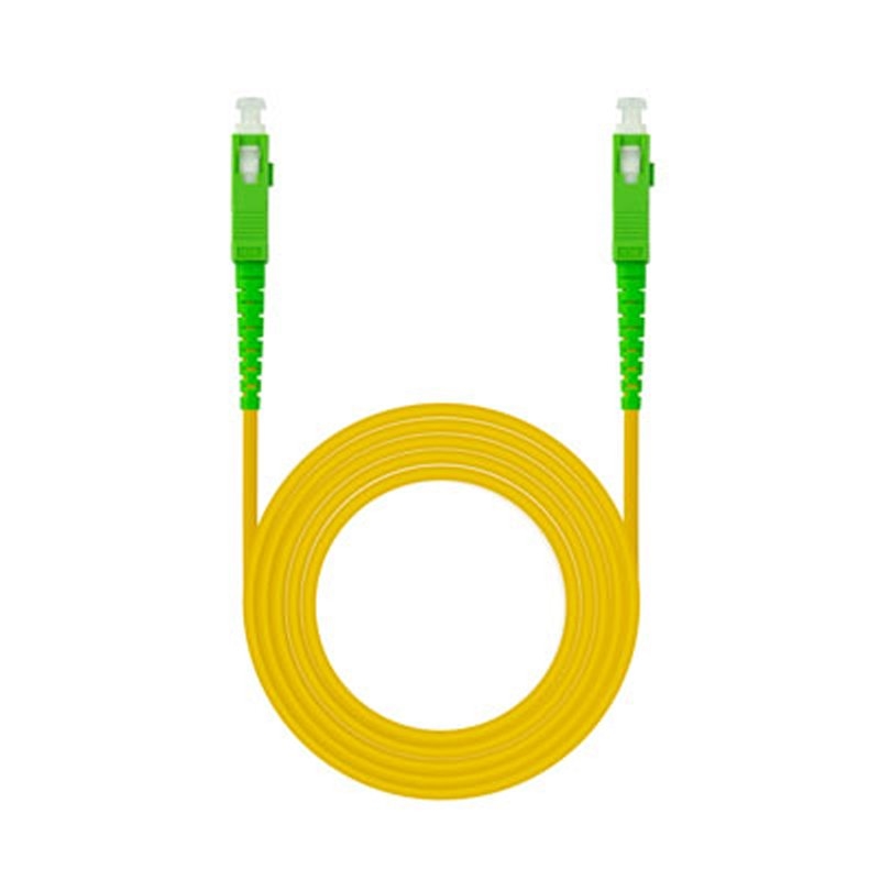 ANEAHE0828_800 Nanocable Cable fibra SC/APC LSZH Amarillo 5m - Imagen 1