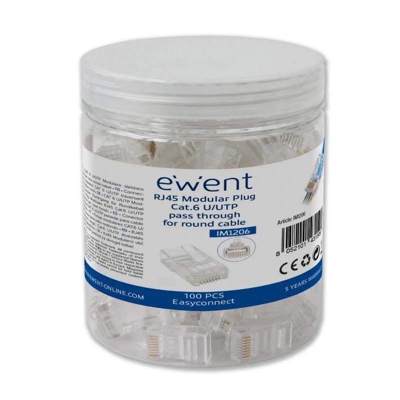 ANEAHE0846_800 EWENT EASYCONNECT MODULAR CAT 6 U/UTP, 100pcs - Imagen 1