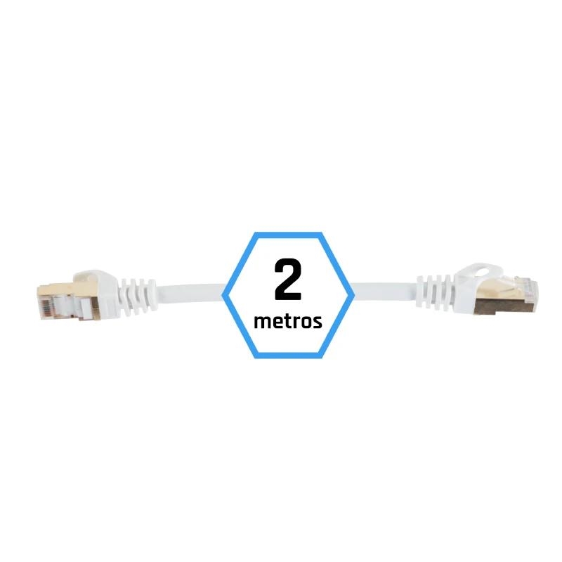 ANEAHE0861_800 iggual Latiguillo CAT7 SFTP LSZH 2 metros blanco - Imagen 1