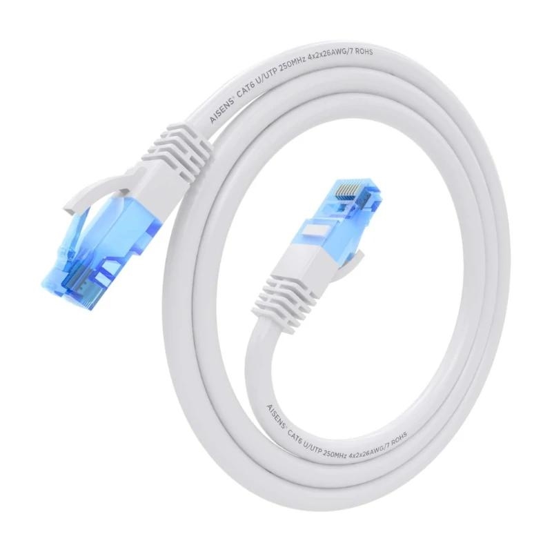 ANEAHE0901_800 Aisens Cable RJ45 CAT.6 UTP AWG26 CCA Blanco 0.5 - Imagen 1