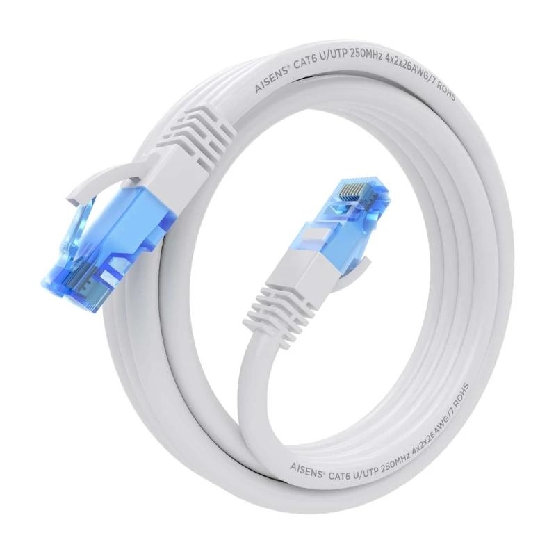 ANEAHE0904_800 Aisens Cable RJ45 CAT.6 UTP AWG26 CCA Blanco 2.0 - Imagen 1