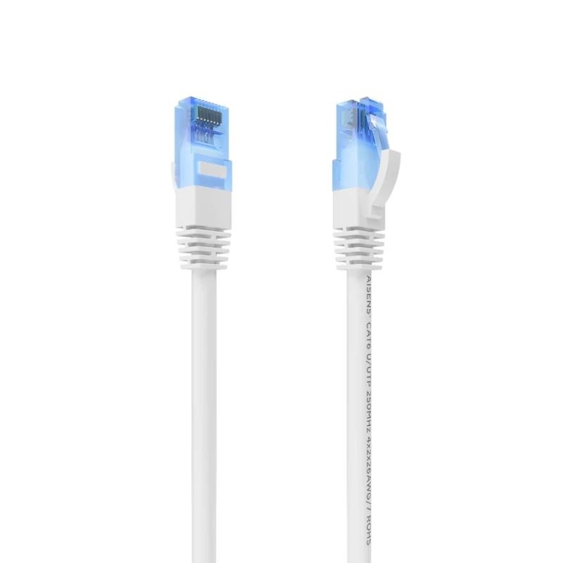 ANEAHE0963_800 Aisens Cable RJ45 CAT.6 UTP AWG26 CCA Blanco 30cm - Imagen 1