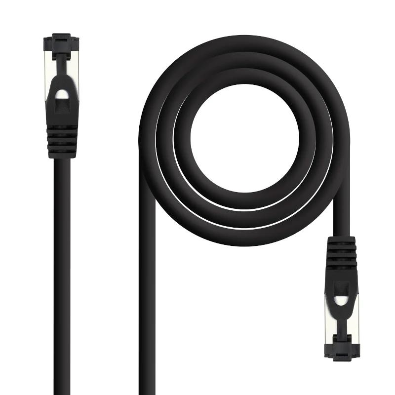 ANEAHE1005_800 Nanocable Cable red Cat. 8.1 2GHZ SSTP Negro 0,25m - Imagen 1