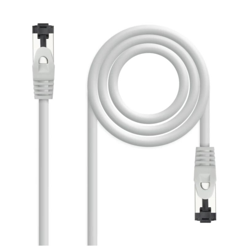 ANEAHE1009_800 Nanocable Cable red Cat. 8.1 2GHZ SSTP Blanco 25cm - Imagen 1