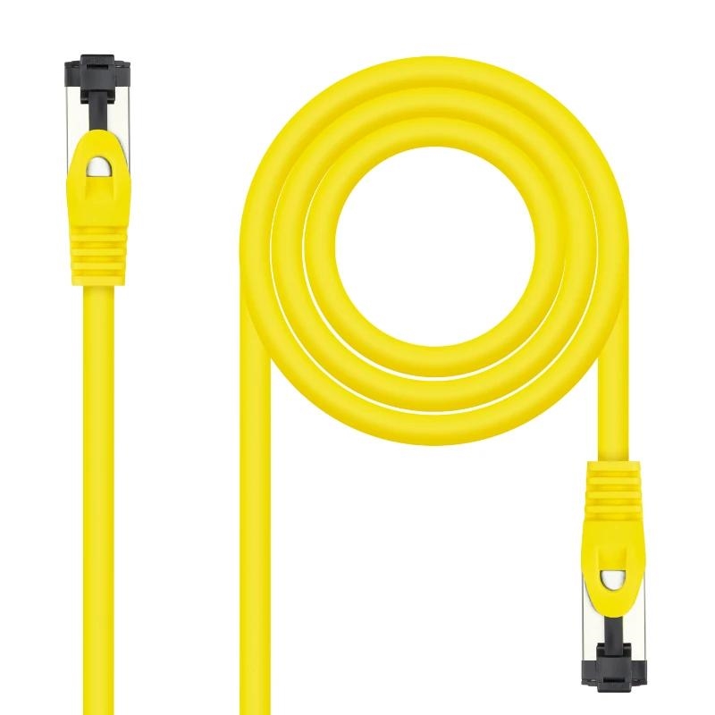 ANEAHE1010_800 Nanocable Cable red Cat. 8.1 2GHZ SSTP Amari. 25cm - Imagen 1