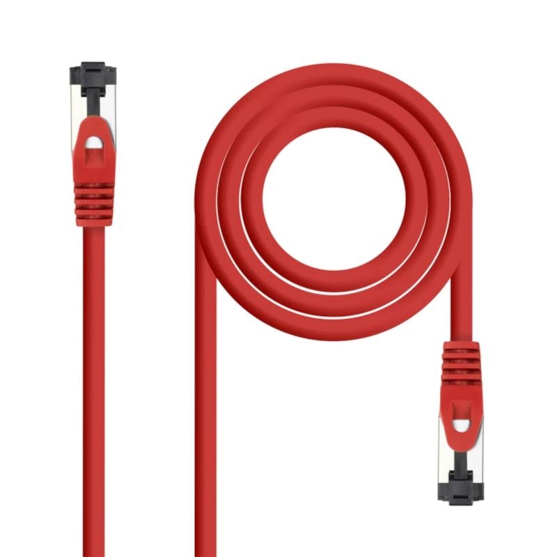 ANEAHE1014_800 Nanocable Cable red Cat. 8.1 2GHZ SSTP Rojo 0,30m - Imagen 1