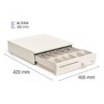 iggual Cajón portamonedas IRON-30W 42cm 5+5 blanco - Imagen 2