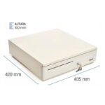 iggual Cajón Portamonedas IRON-50W 42cm 5+8 blanco - Imagen 2